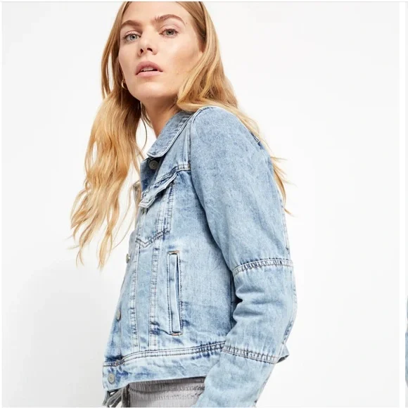 WOMEN’S RUMORS FREE PEOPLE DENIM JACKET COASTAL COWGIRL FESTIVAL‎ BOHO EUC - Picture 2 of 16